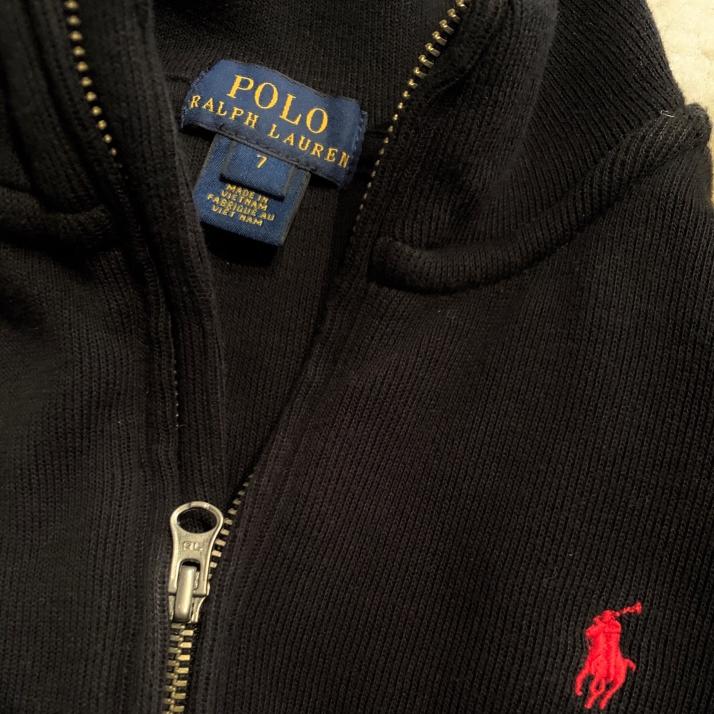 Polo Ralph Lauren Half Zip Boys Size 7 Cotton